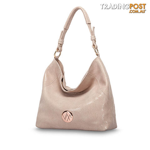 CHARLIE Beige Genuine Leather Womens Handbag