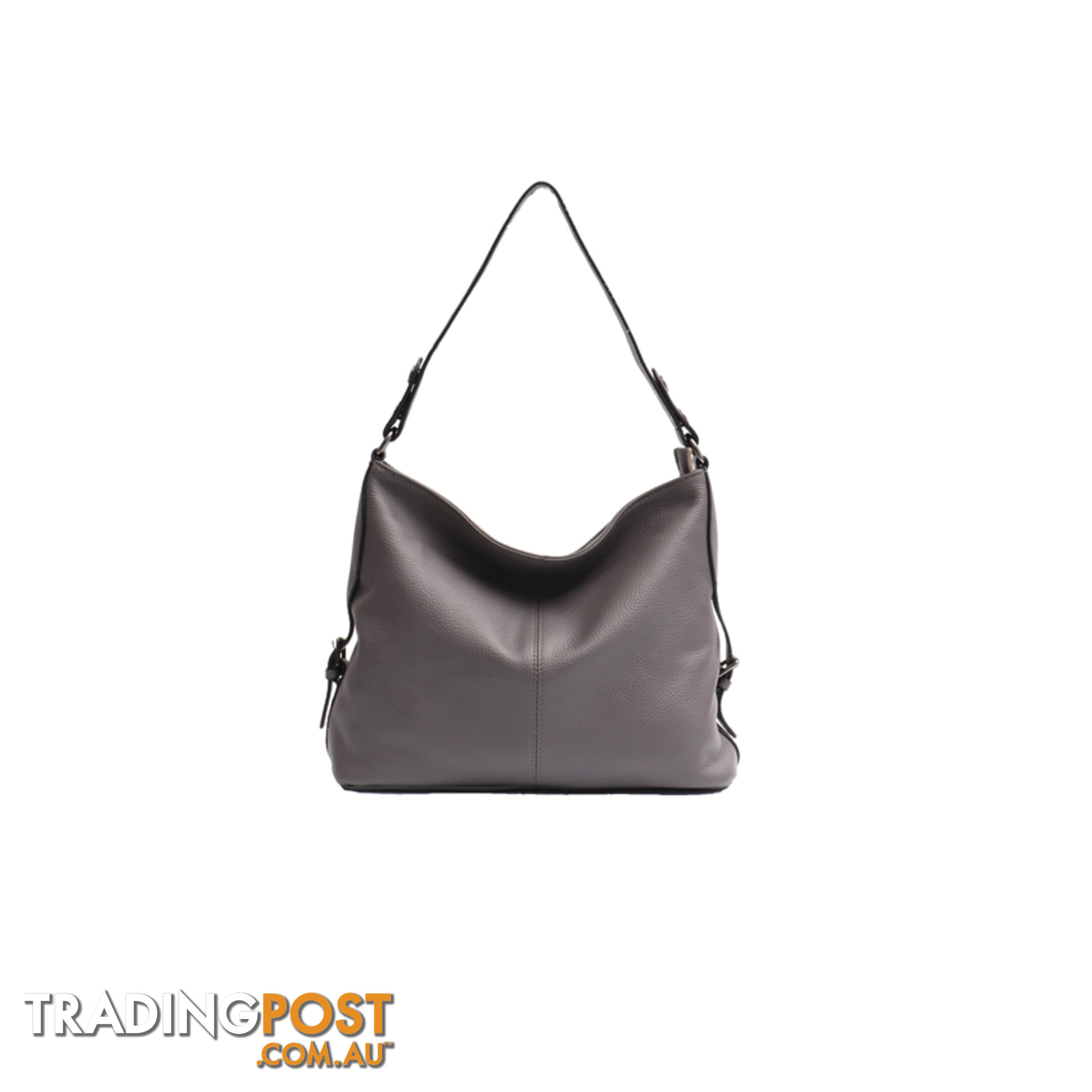 ASIM GREY GENUINE LEATHER LADIES HANDBAG