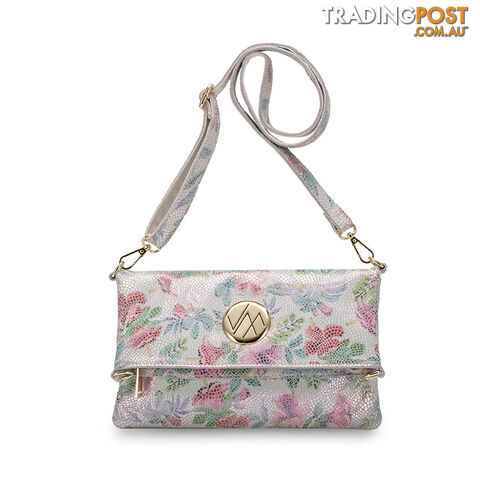 JAMIEE Floral Genuine Leather Women Handbag Clutch