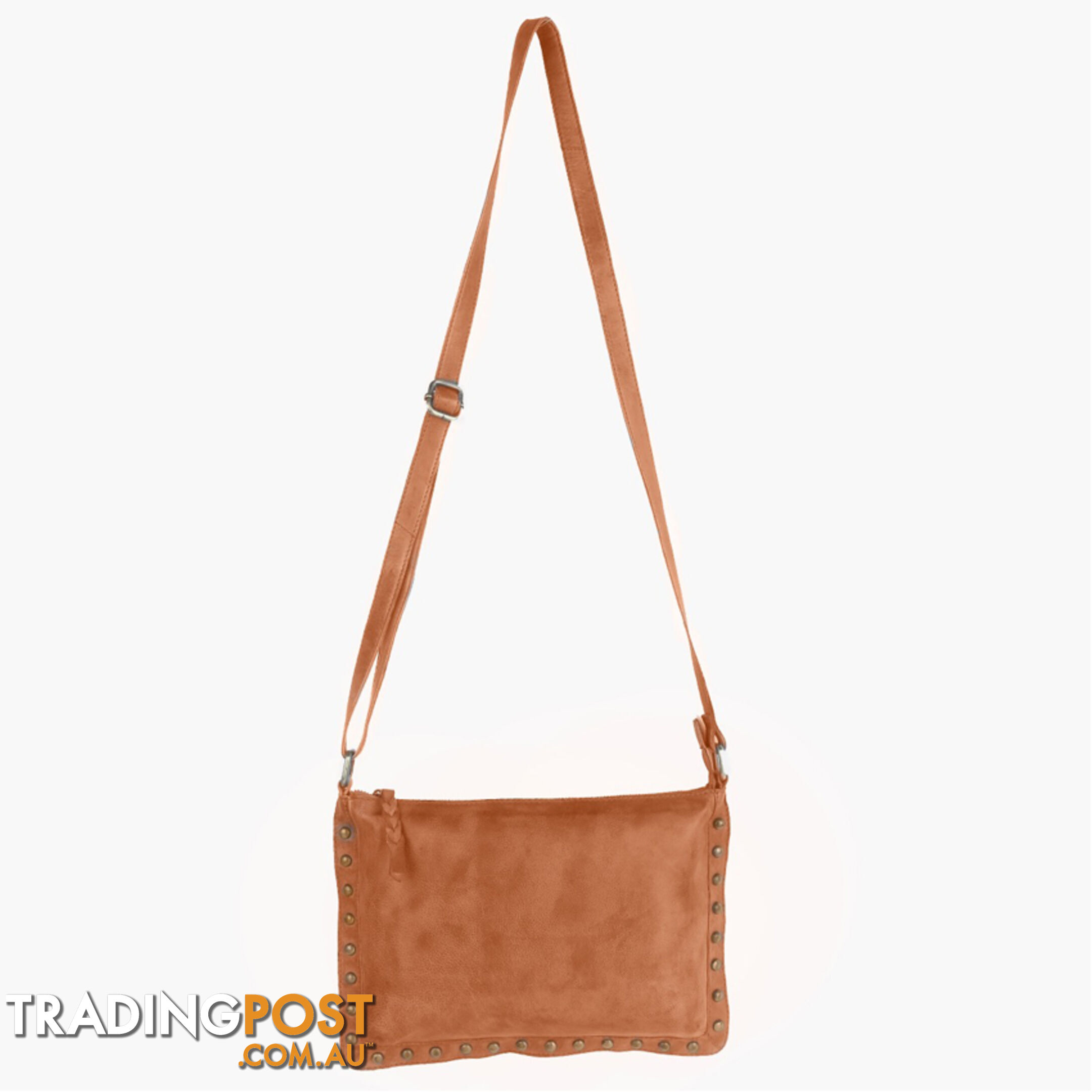 WILD TAN GENUINE LEATHER LADIES HANDBAG