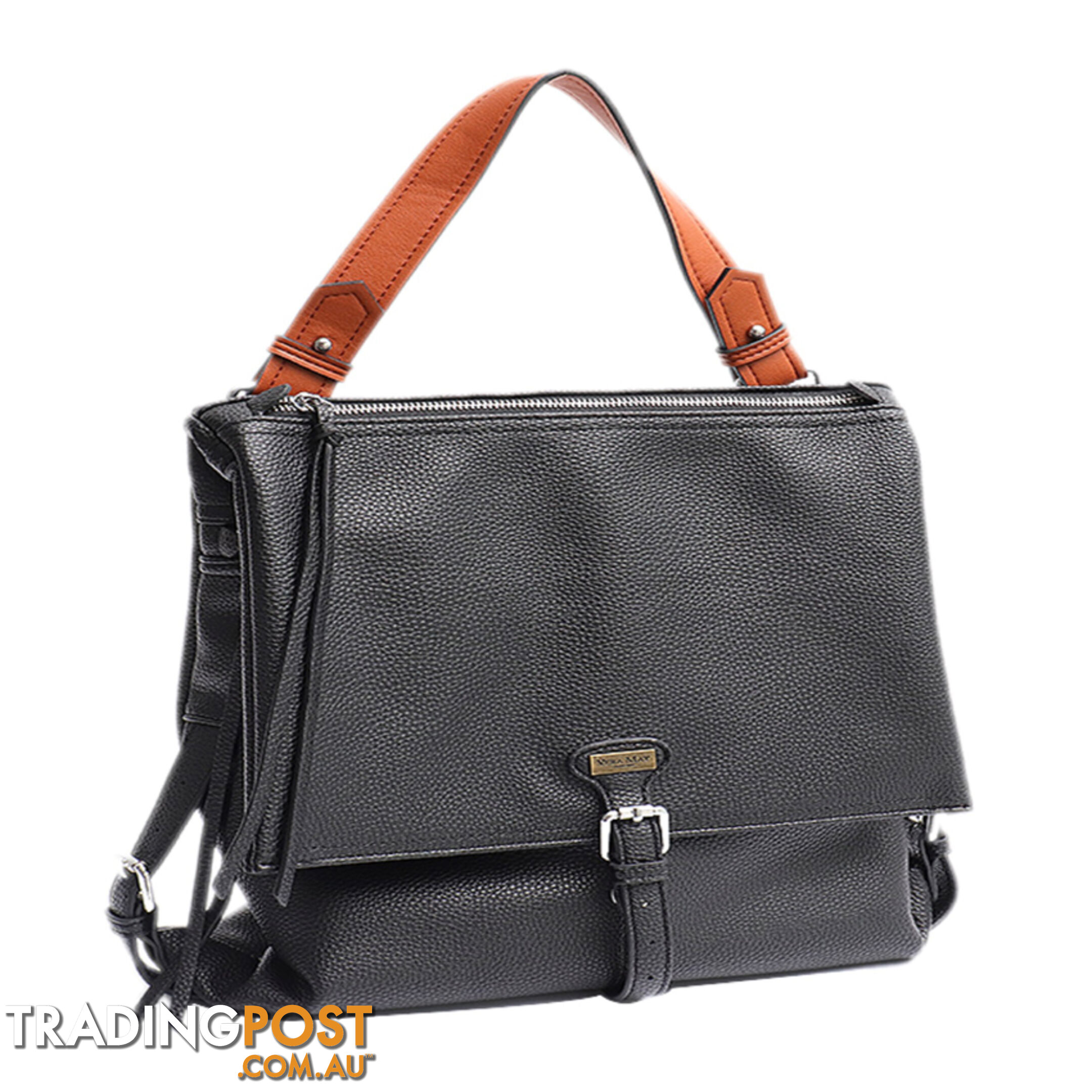 KERRY BLACK VEGAN LEATHER LADIES HANDBAG