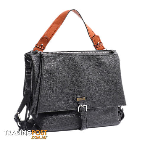 KERRY BLACK VEGAN LEATHER LADIES HANDBAG