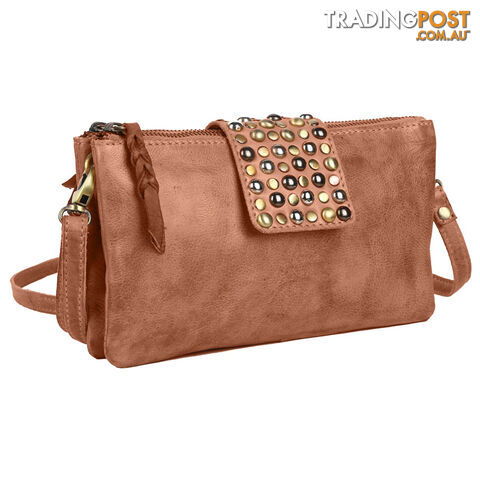 WALDEN TAN GENUINE LEATHER LADIES HANDBAG