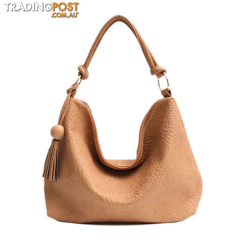 FARRYN CAMEL VEGAN LEATHER LADIES HANDBAG