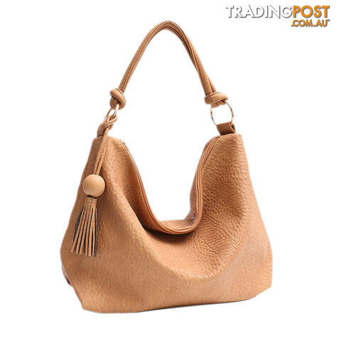 FARRYN CAMEL VEGAN LEATHER LADIES HANDBAG