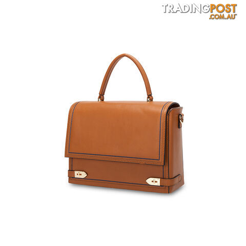 BINA Tan Womens Satchel Everyday Handbag - photo 3 of 4
