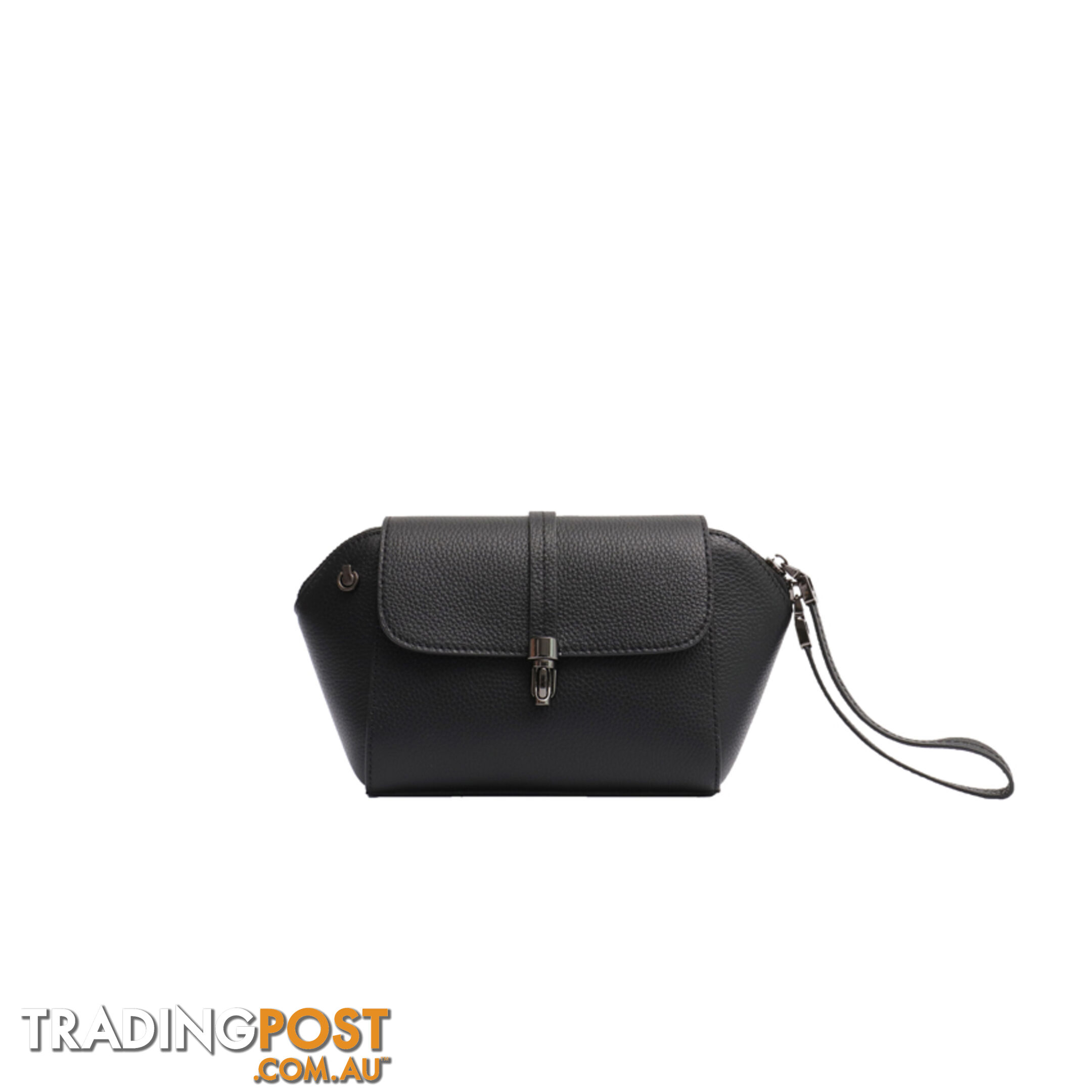 KARMEL BLACK GENUINE LEATHER LADIES SMALL HANDBAG