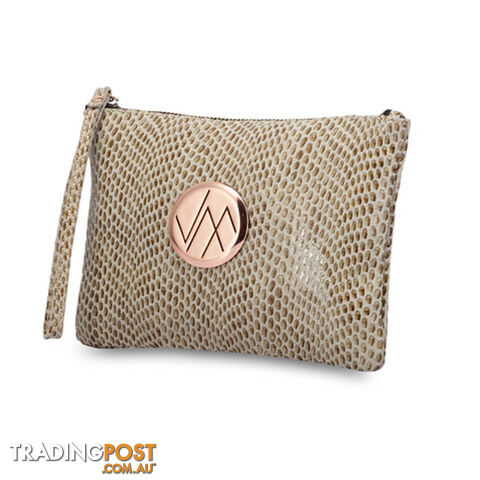 GIA Snake Natural Genuine Leather Clutch Bag