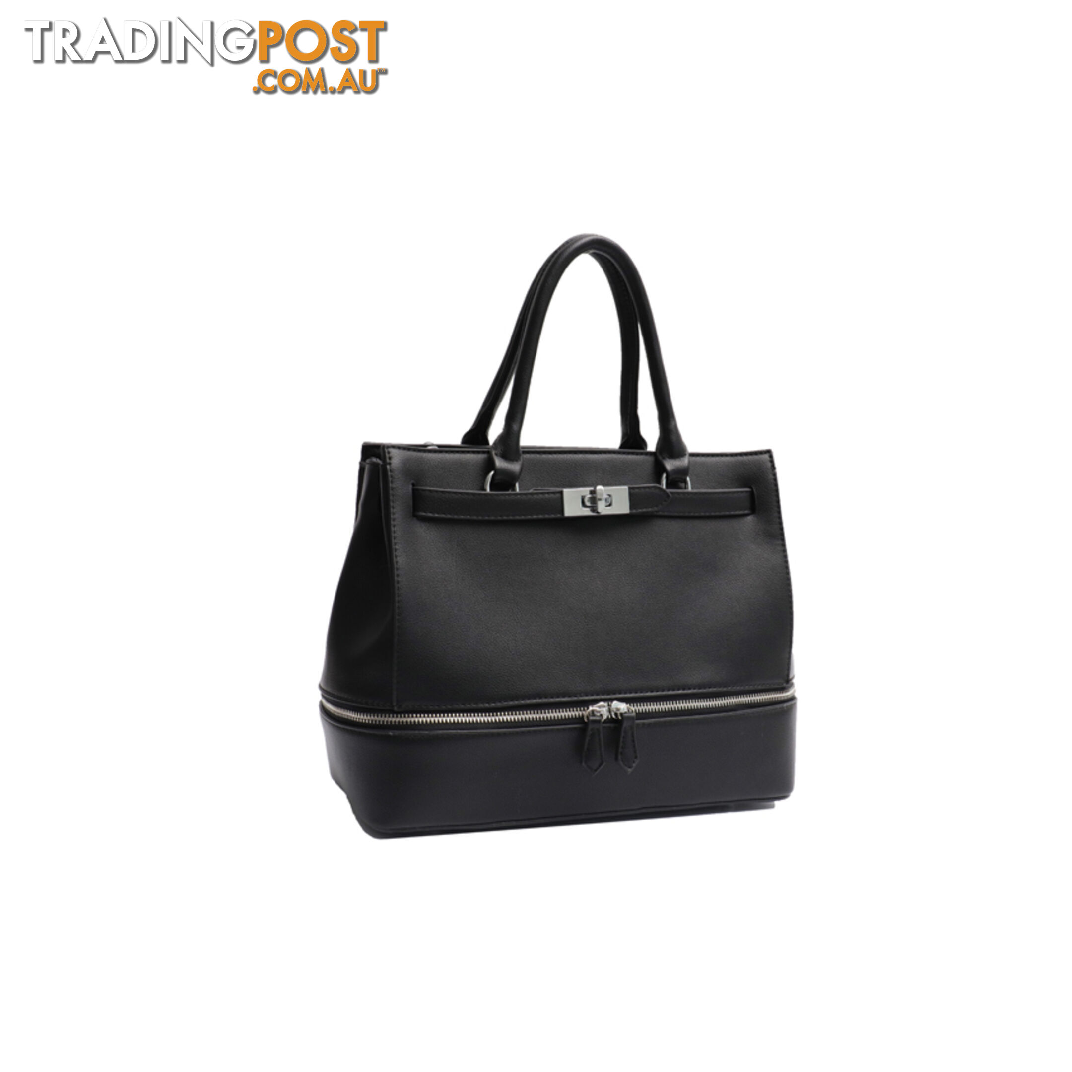 CATH BLACK VEGAN LEATHER LADIES HANDBAG