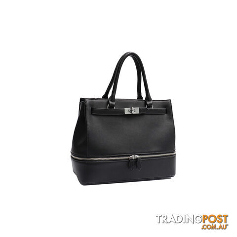 CATH BLACK VEGAN LEATHER LADIES HANDBAG