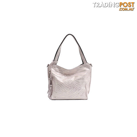 SERENITY WHITE GENUINE LEATHER LADIES HANDBAG