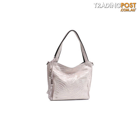 SERENITY WHITE GENUINE LEATHER LADIES HANDBAG