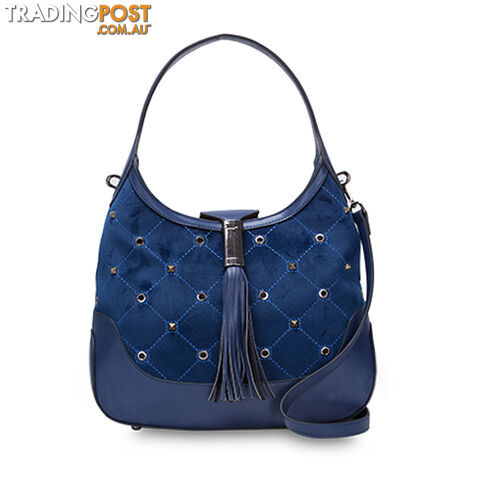 ORIA Navy Handbag