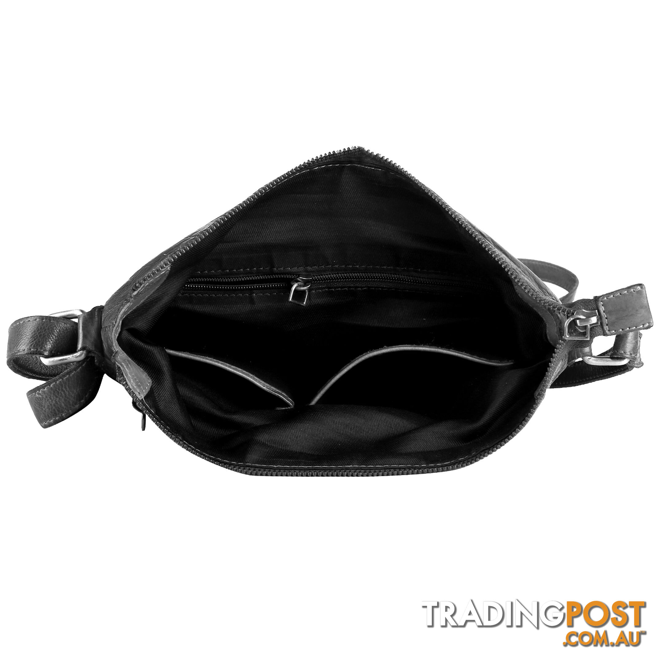 BALLARD Black Genuine Leather  Womens Crossbody Bag