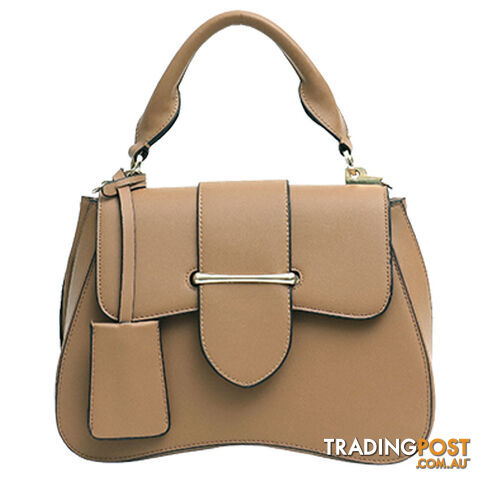 FREE TAUPE VEGAN LEATHER WOMENS HANDBAG