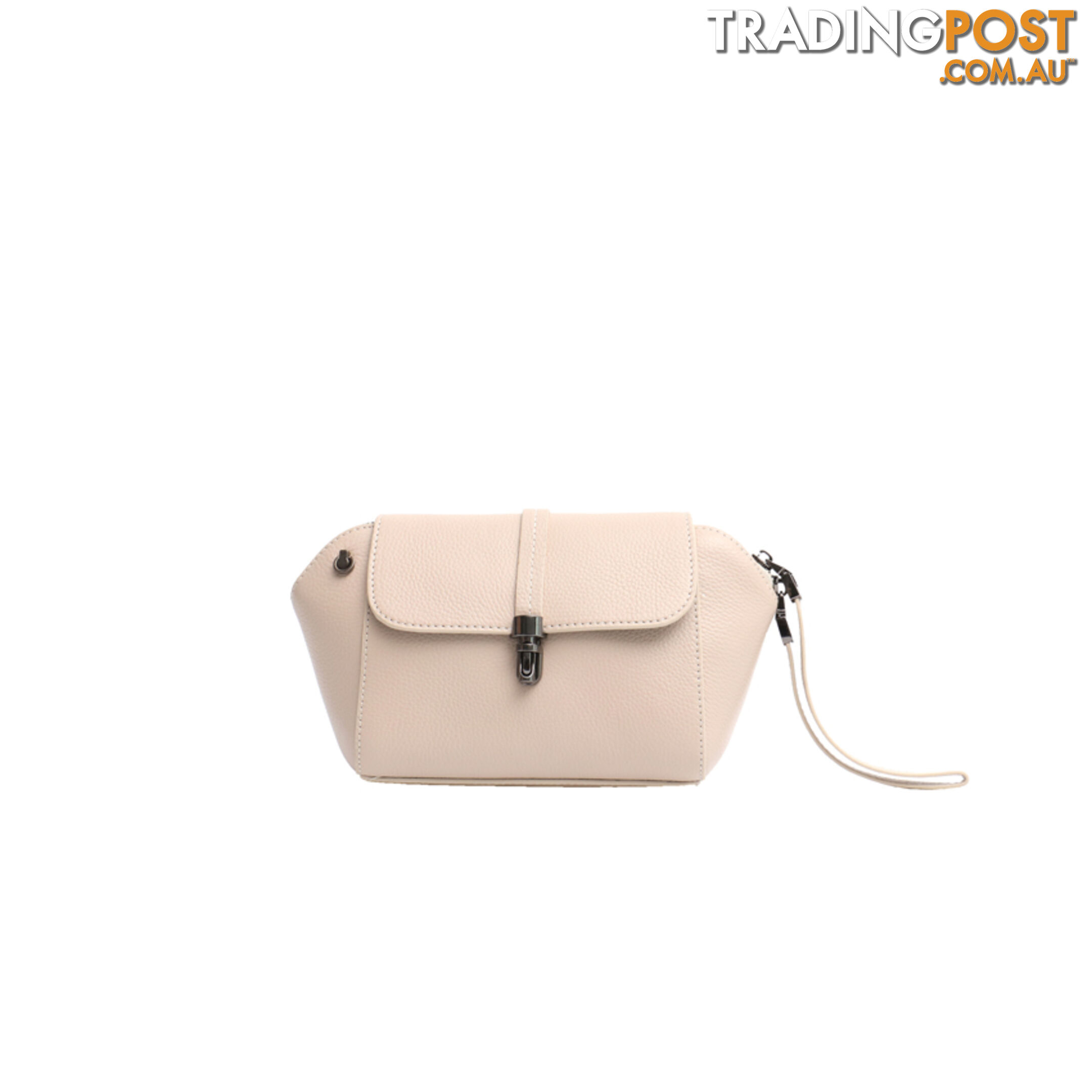 KARMEL BEIGE GENUINE LEATHER LADIES SMALL HANDBAG