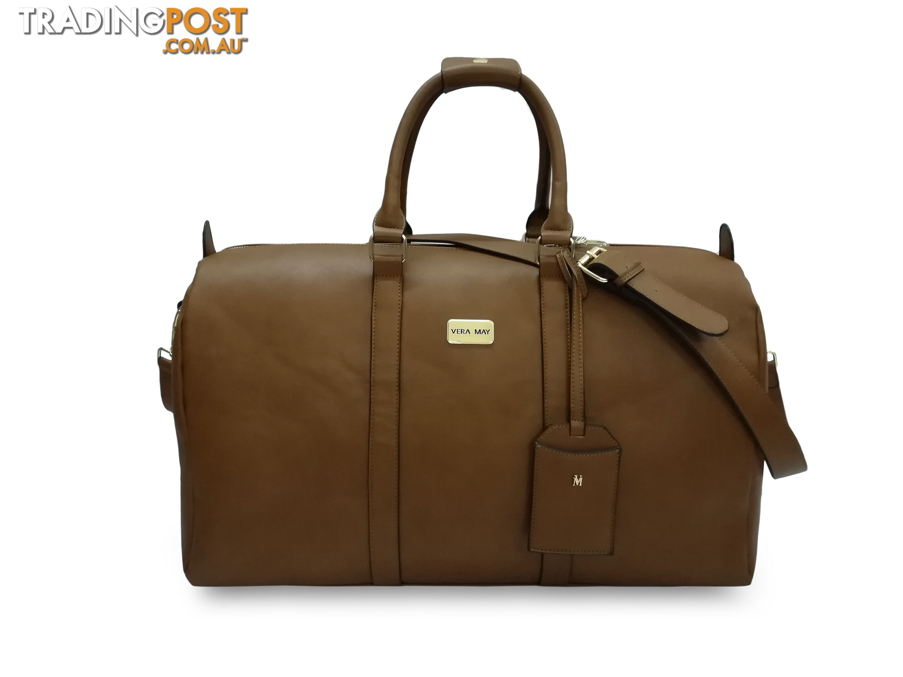 Manila Tan Overnight Duffel  Bag