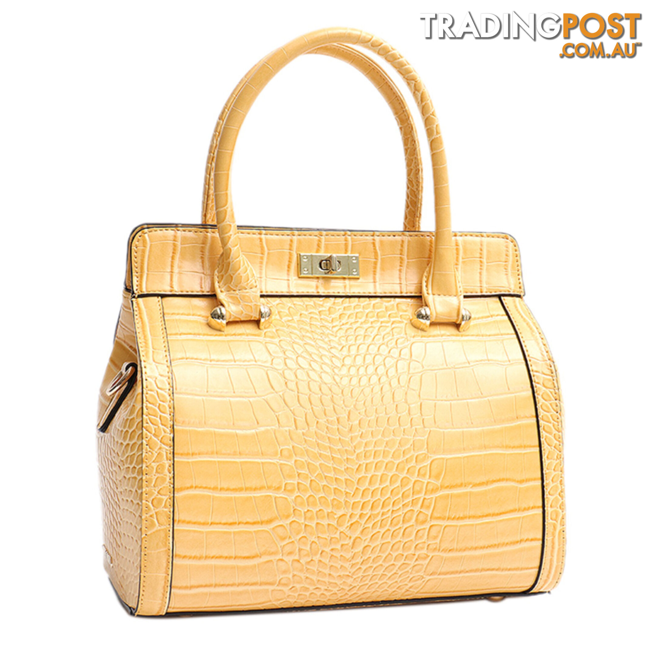 CORIN YELLOW VEGAN LEATHER LADIES HANDBAG