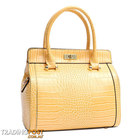 CORIN YELLOW VEGAN LEATHER LADIES HANDBAG