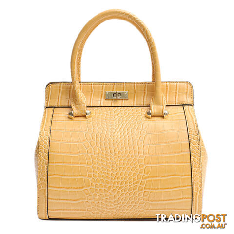 CORIN YELLOW VEGAN LEATHER LADIES HANDBAG