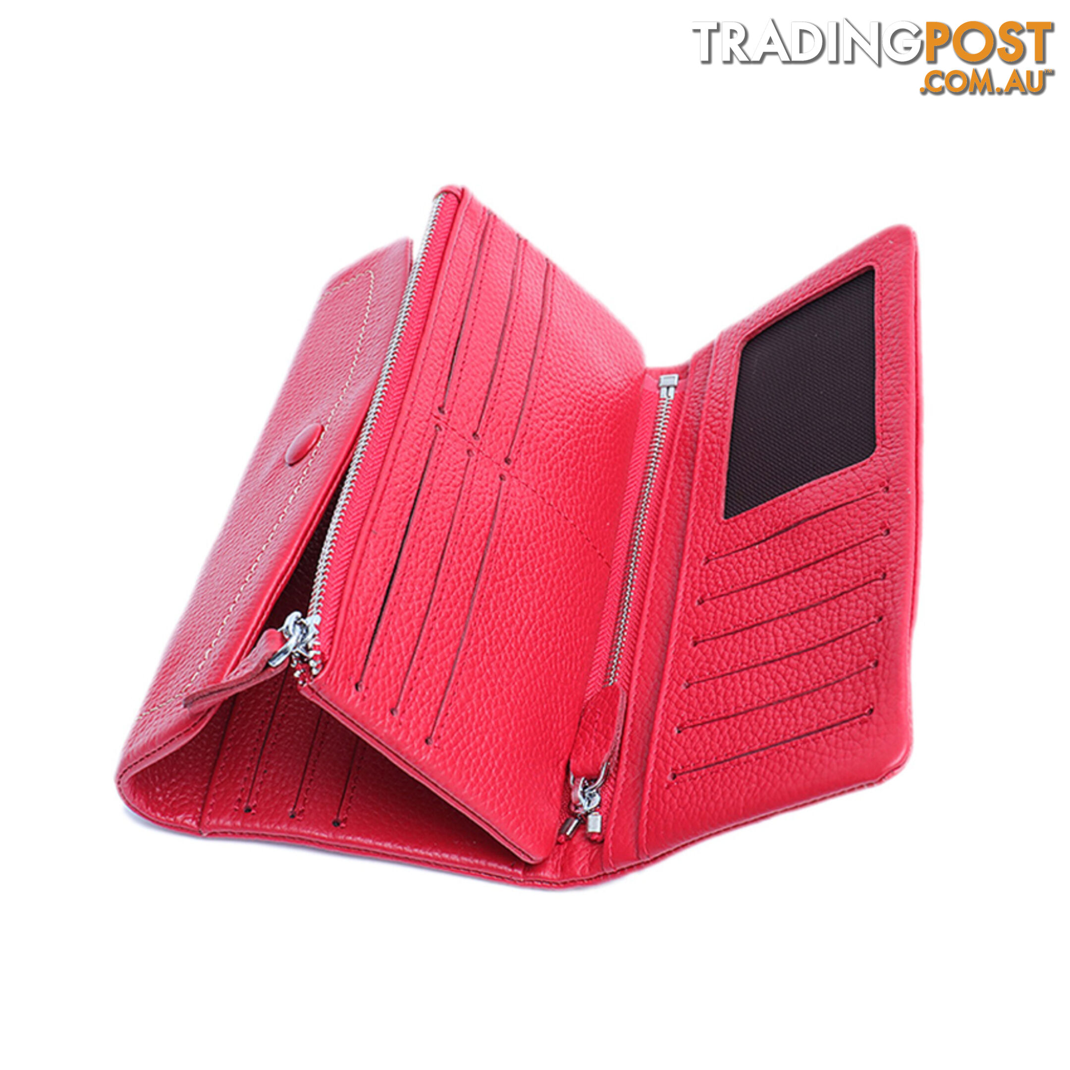 NONIE RED GENUINE LEATHER LADIES WALLET