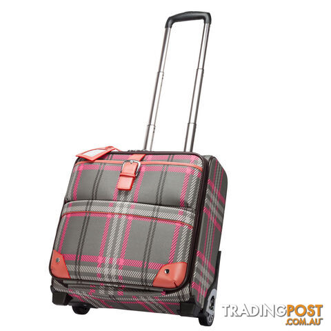 Chicago Grey Checkered Overnight Travelbag