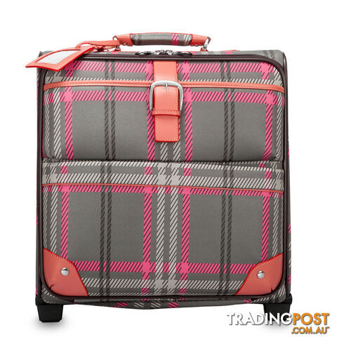 Chicago Grey Checkered Overnight Travelbag