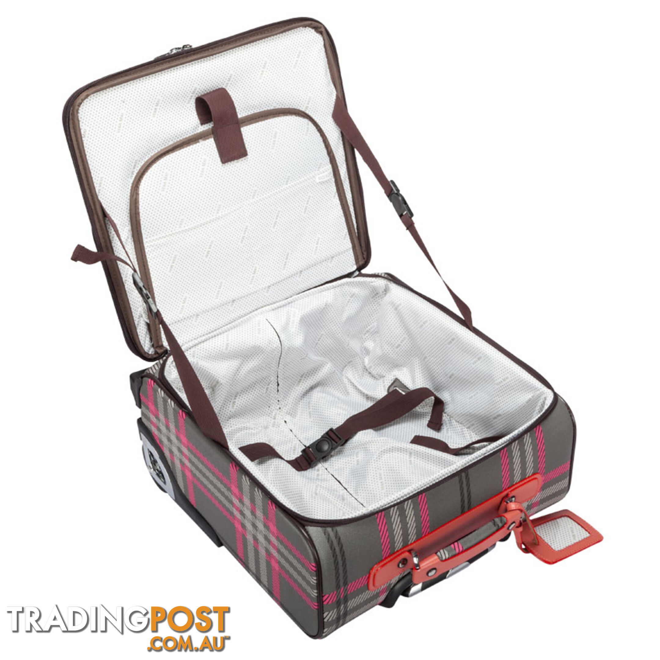 Chicago Grey Checkered Overnight Travelbag