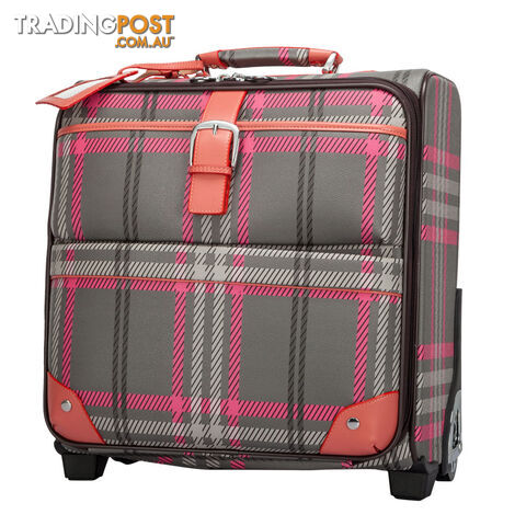 Chicago Grey Checkered Overnight Travelbag