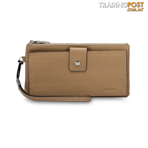 TORO Beige Womens Soft Genuine Leather Wallet
