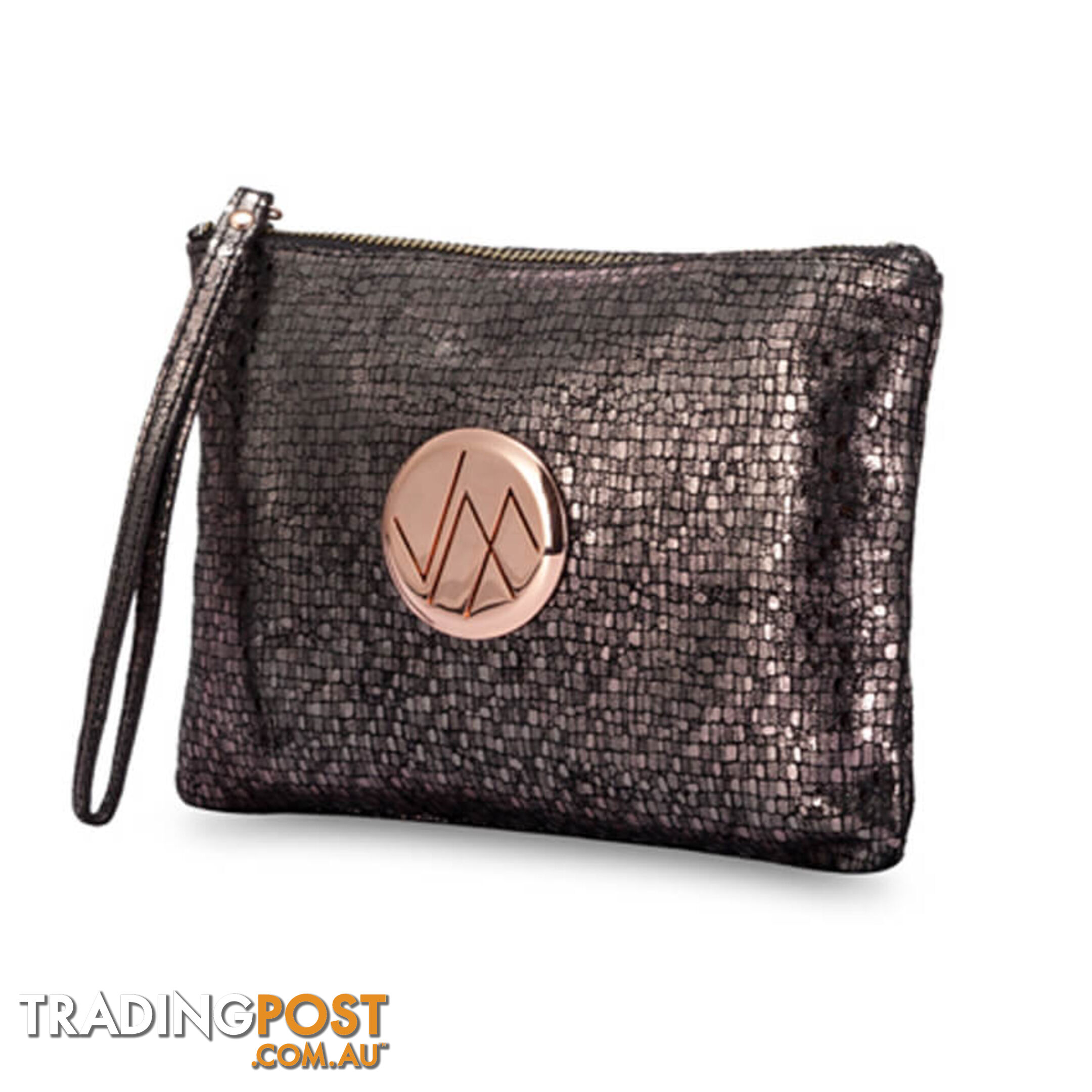 GIA Bronze Genuine Leather Clutch Bag