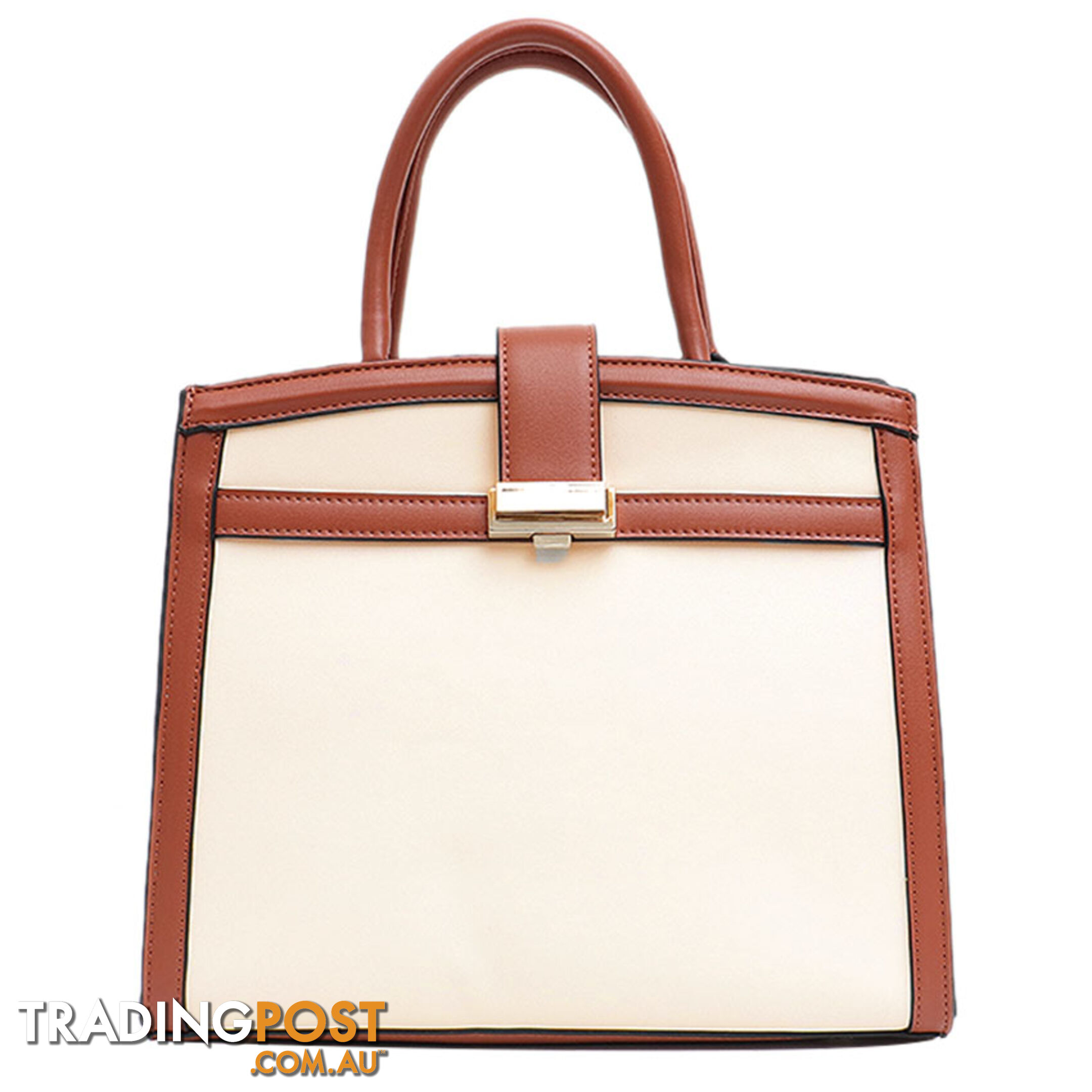 BINKO BEIGE FAUX LEATHER WOMENS HANDBAG