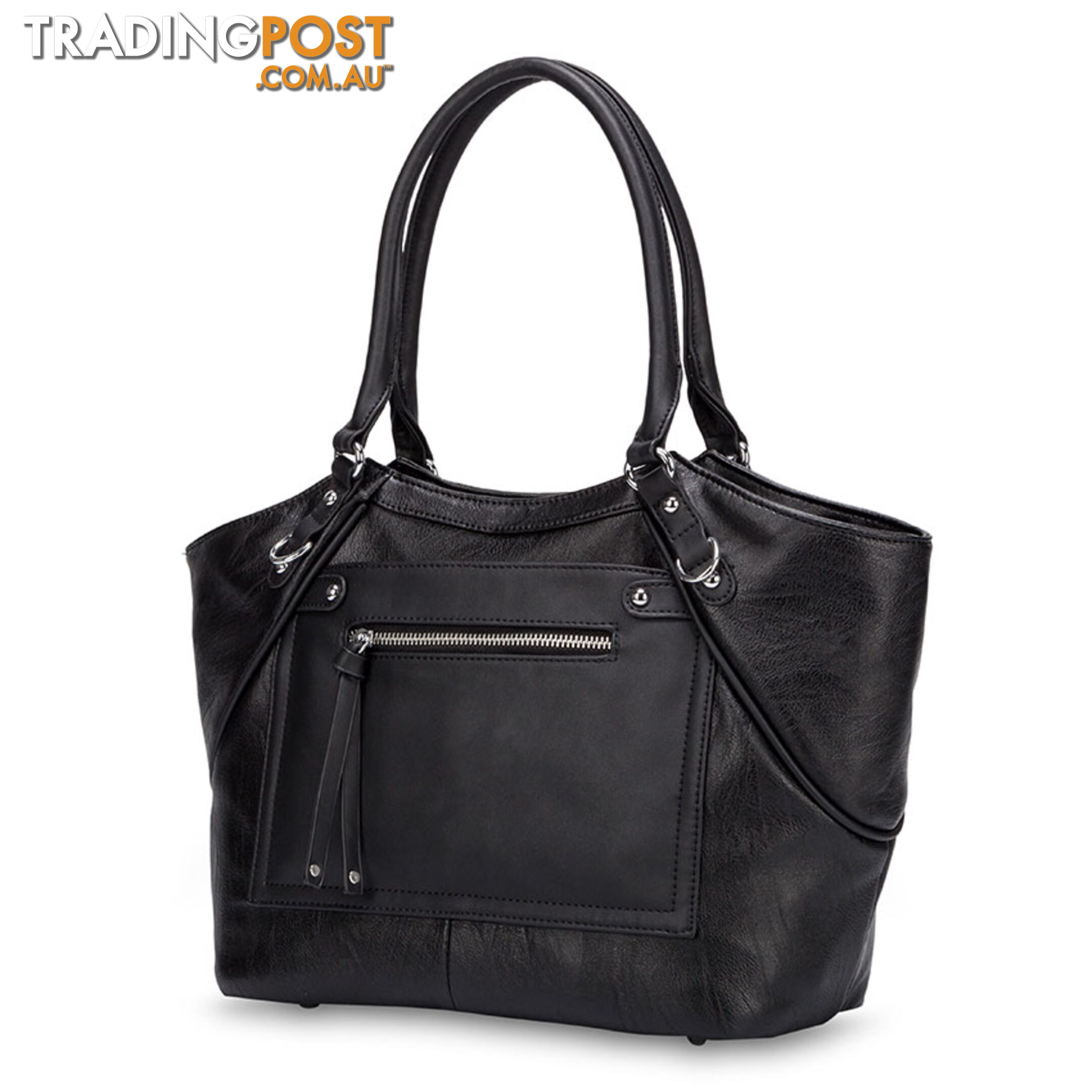 Lunar Black Fashion Handbag Tote