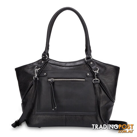 Lunar Black Fashion Handbag Tote