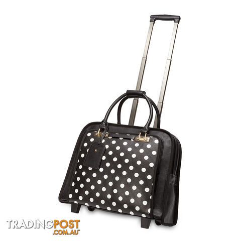BARLETTA Black Polka Dot Travel Bag