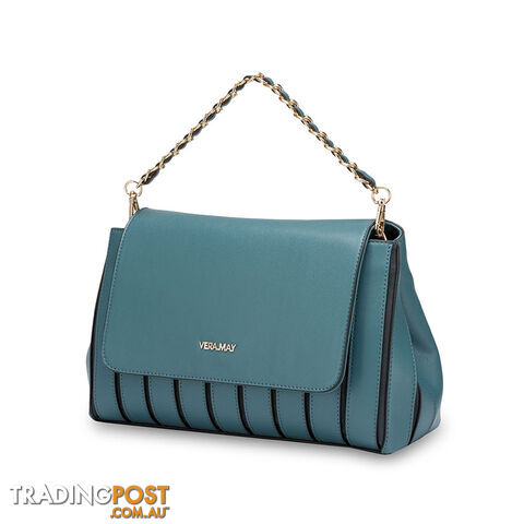 Madison Teal Blue Womens Fashion Satchel Handbag - photo 2 of 3