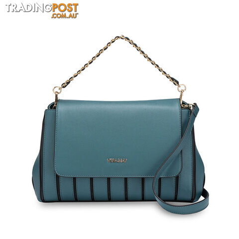 Madison Teal Blue Womens Fashion Satchel Handbag