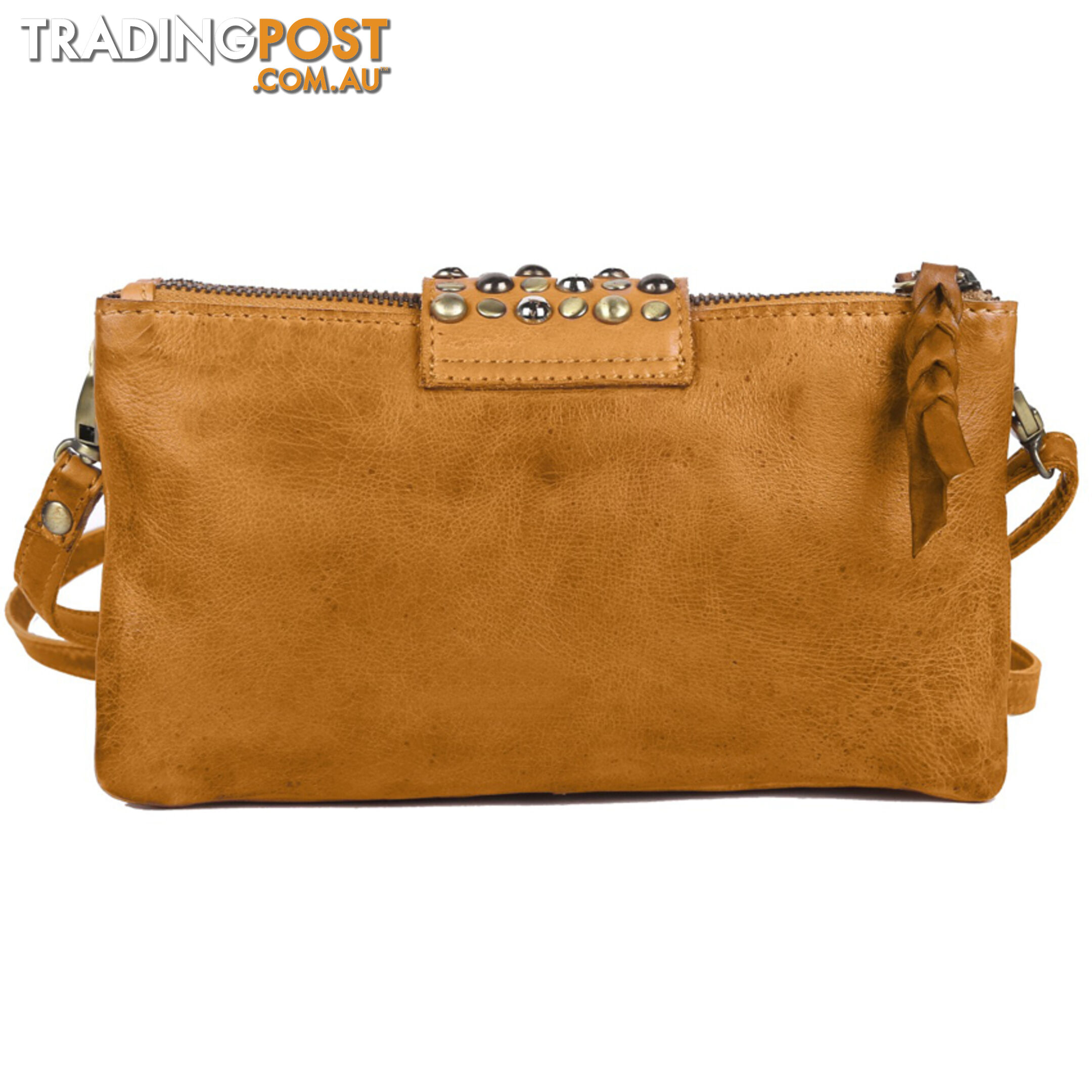 WALDEN MUSTARD GENUINE LEATHER LADIES HANDBAG