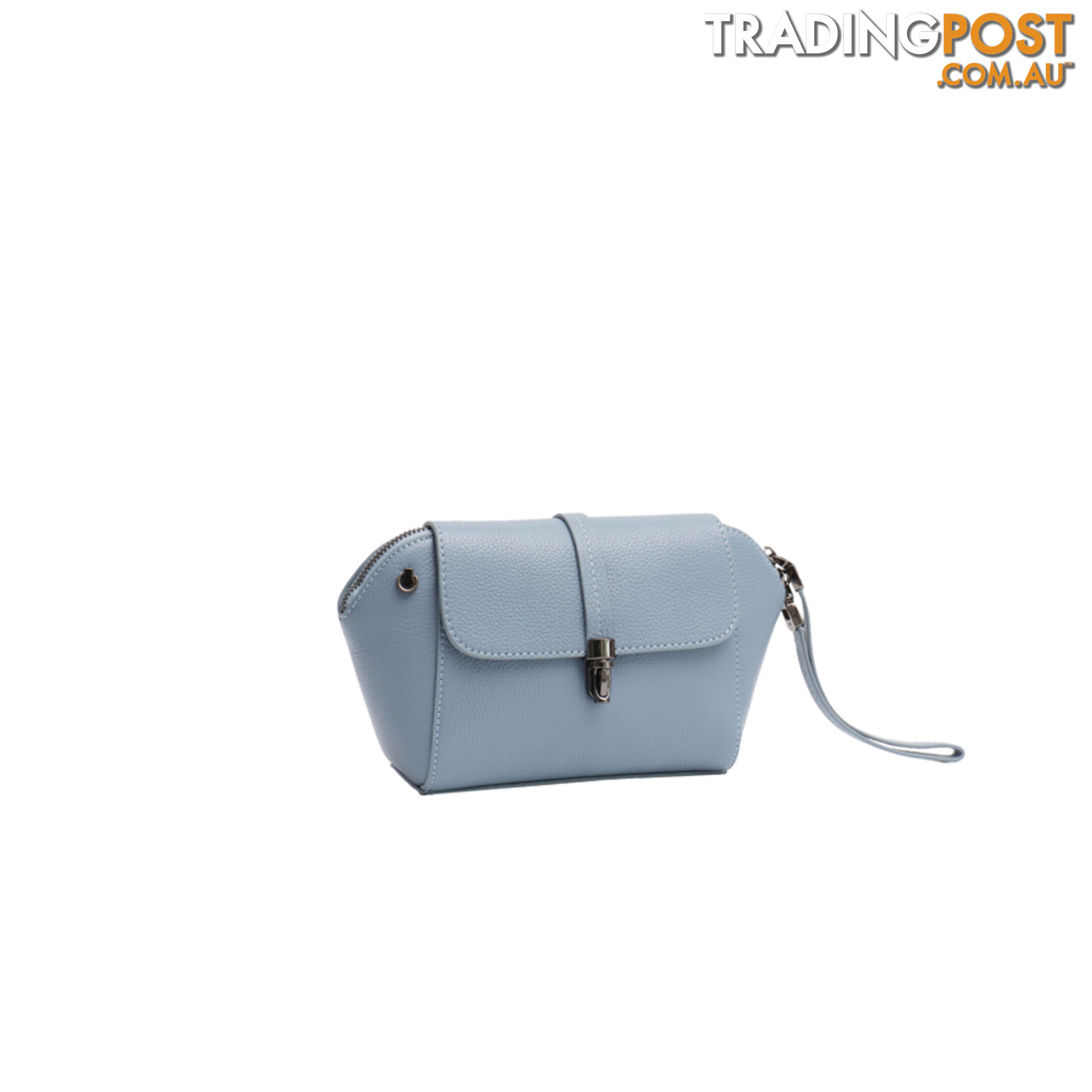 KARMEL BLUE GENUINE LEATHER LADIES SMALL HANDBAG