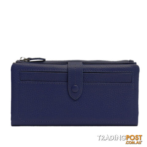 SAWYER Navy Blue Womens Leather Wallet