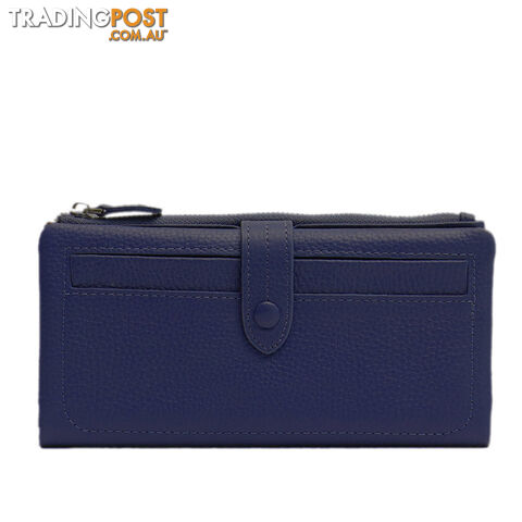 SAWYER Navy Blue Womens Leather Wallet