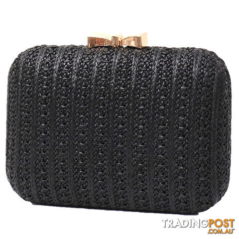 CHARMING BLACK WOMEN'S CLUTCH BAG