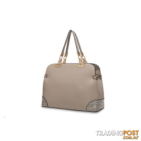 DOMANI Taupe Womens Classic Handbag