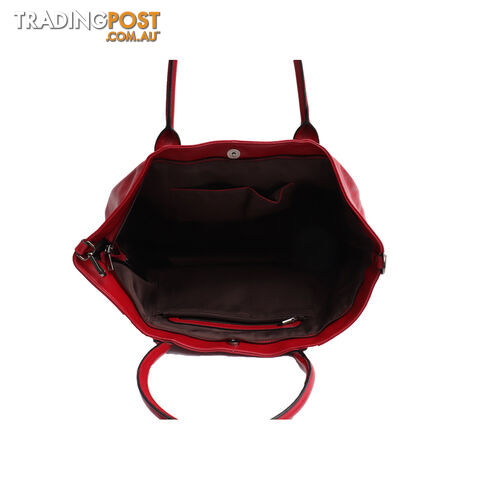 PHOEBE RED GENUINE LEATHER LADIES HANDBAG - photo 2 of 4