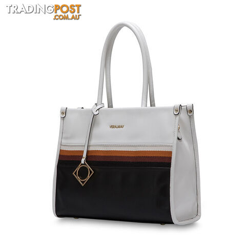 TEGAN White Faux Leather Womens Handbag