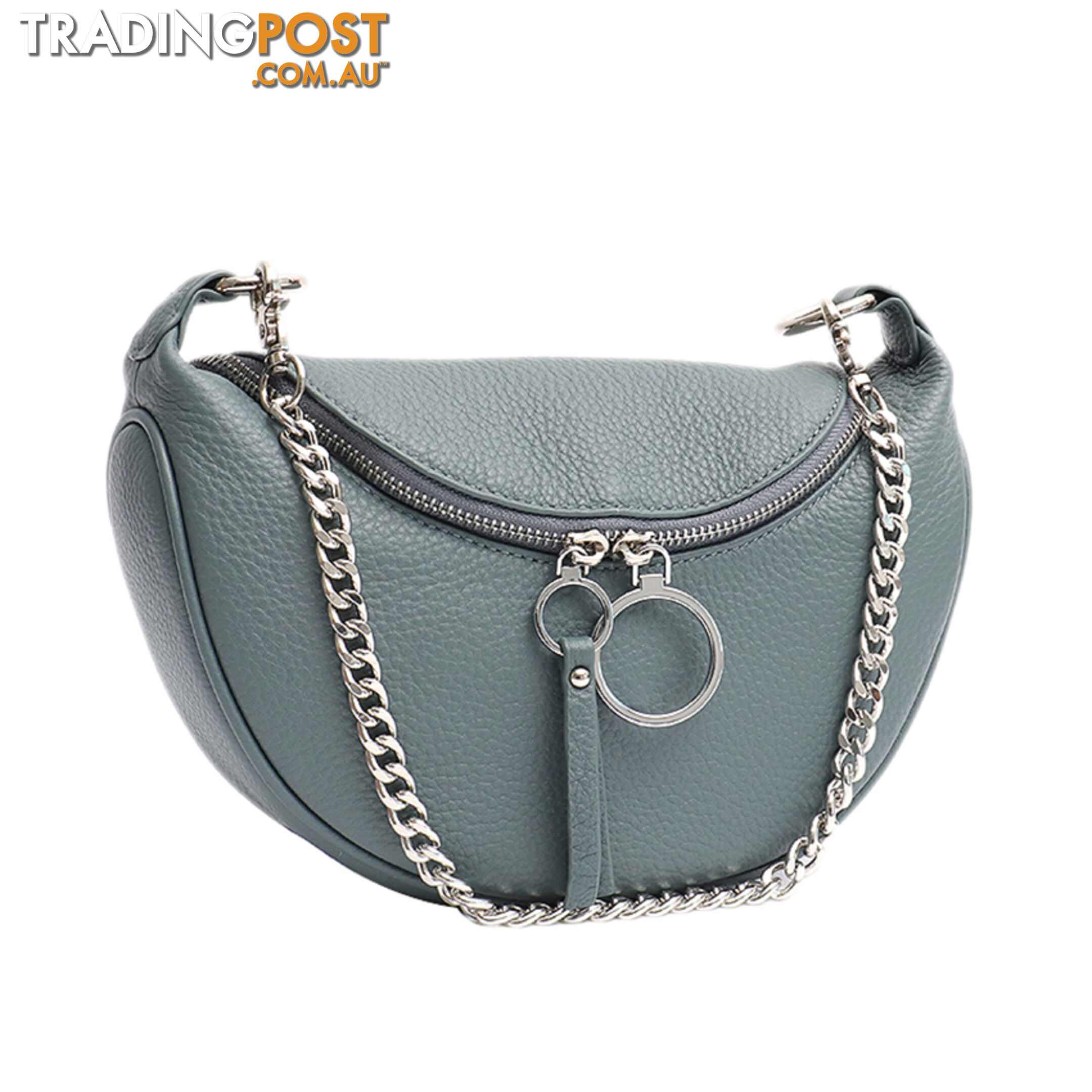 CANDACE TEAL GENUINE LEATHER LADIES HANDBAG