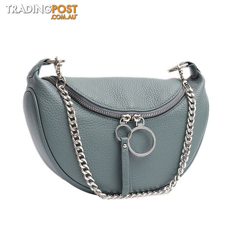 CANDACE TEAL GENUINE LEATHER LADIES HANDBAG