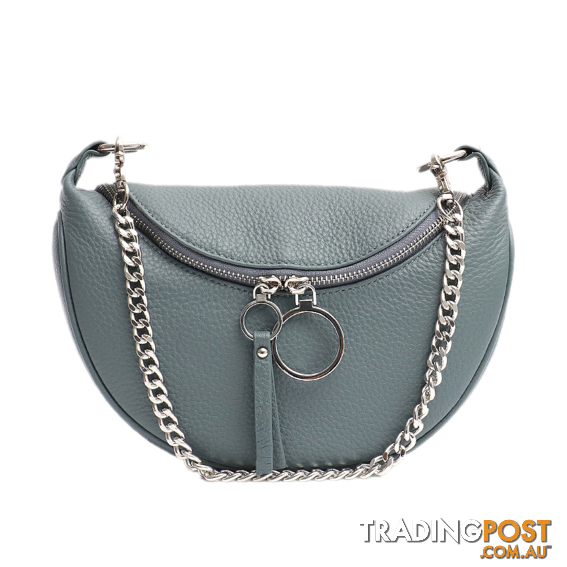 CANDACE TEAL GENUINE LEATHER LADIES HANDBAG