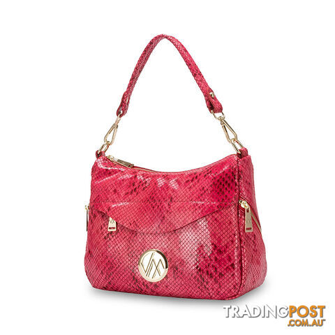 Wallace Red Snake Genuine Leather Womens Handbag - photo 3 of 3