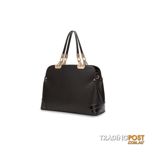 DOMANI Black Womens Classic  Handbag